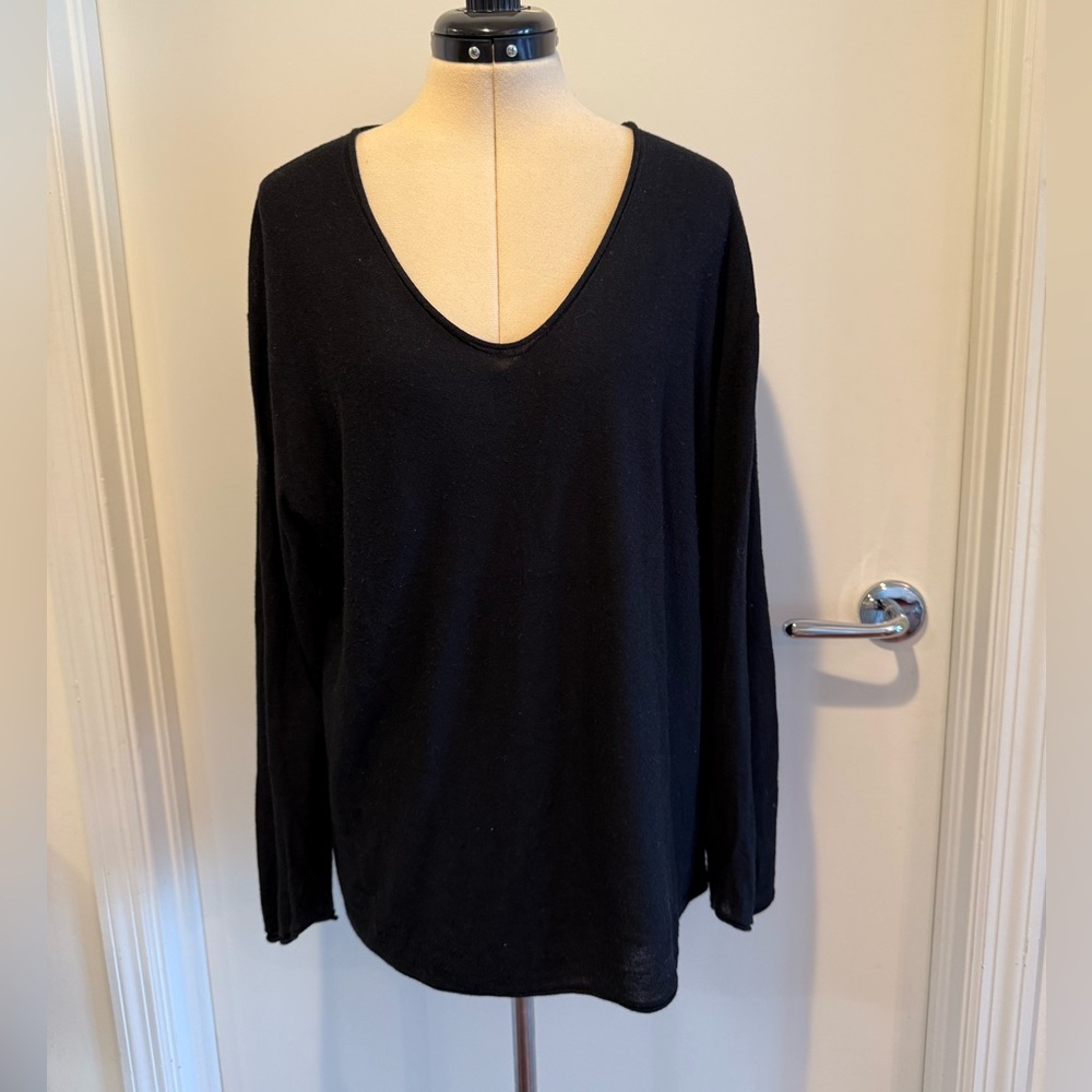 T by Alexander Wang Roll-neck sweater Black Size L